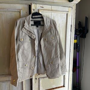 J. Crew Tan Jacket with Gold buttons